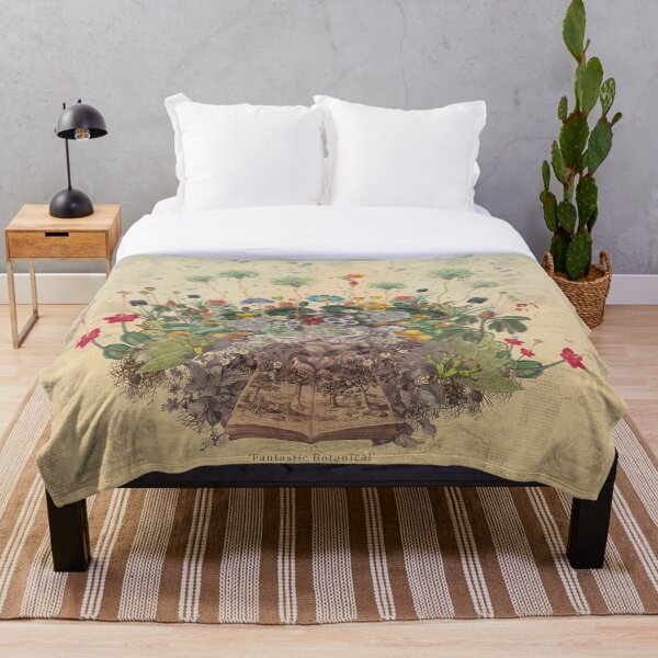 FANTASTIC BOTANICAL Throw Blanket