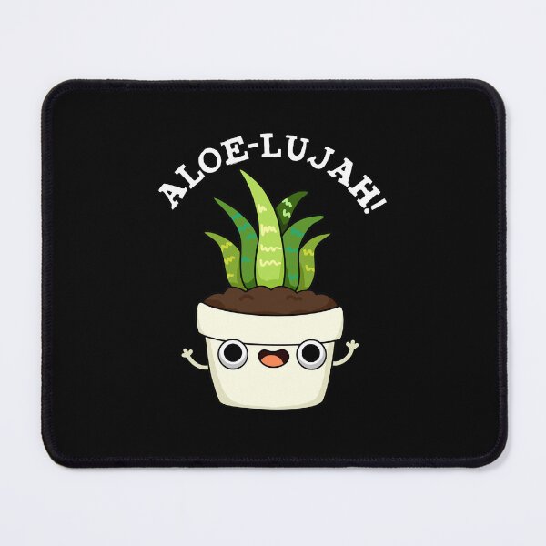 Item preview, Aloe-llujah Funny Aloe Vera Pun (Dark BG) designed and sold by punnybone.