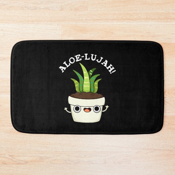 Item preview, Aloe-llujah Funny Aloe Vera Pun (Dark BG) designed and sold by punnybone.
