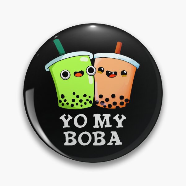 Item preview, Yo My Boba Funny Boba Tea Puns (Dark BG) designed and sold by punnybone.
