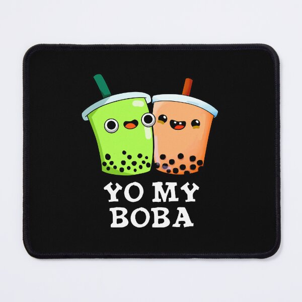 Item preview, Yo My Boba Funny Boba Tea Puns (Dark BG) designed and sold by punnybone.