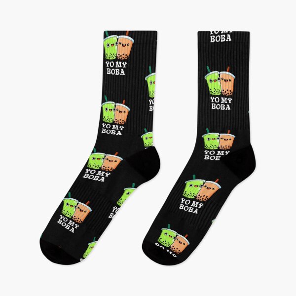 Item preview, Yo My Boba Funny Boba Tea Puns (Dark BG) designed and sold by punnybone.