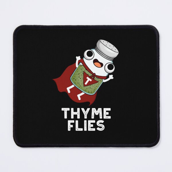 Item preview, Thyme Flies Funny Herb Puns (Dark BG) designed and sold by punnybone.
