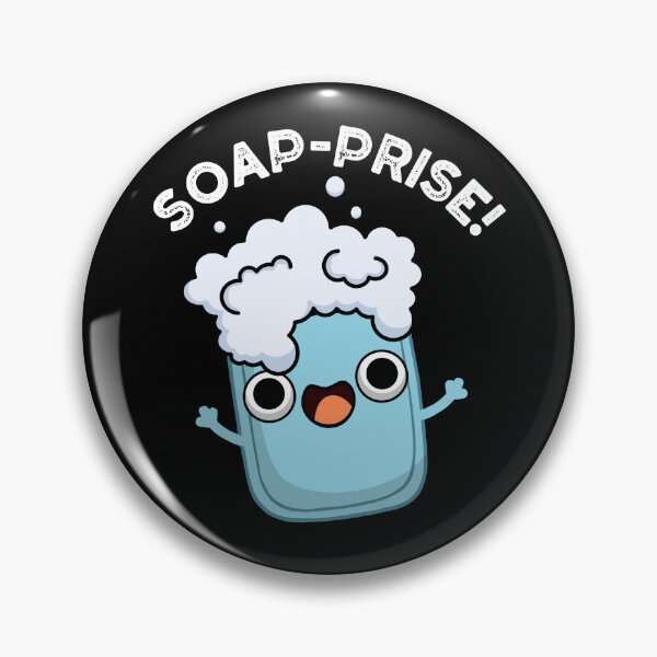 Item preview, Soap-prise Funny Soap Puns (Dark BG) designed and sold by punnybone.