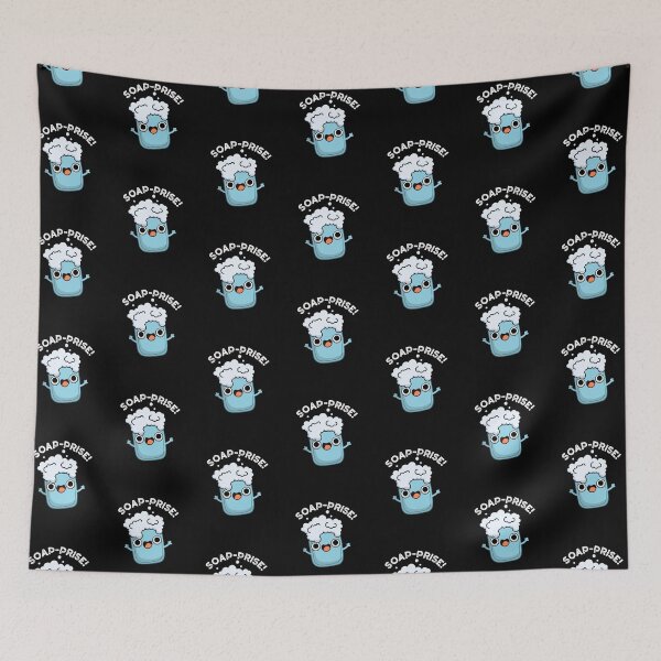 Item preview, Soap-prise Funny Soap Puns (Dark BG) designed and sold by punnybone.