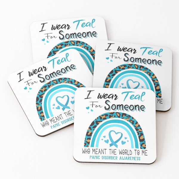 Item preview, Panic Disorder Awareness I Wear Teal for Someone Who Meant The World To Me designed and sold by GennieShop.