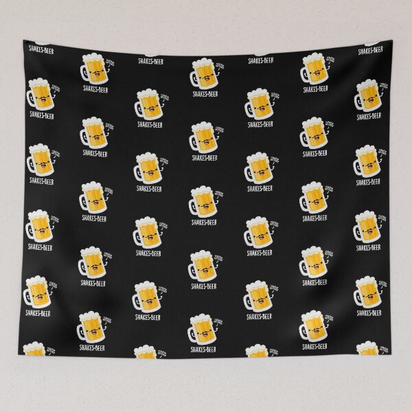 Item preview, Shakes-beer Funny Shakespeare Beer Puns (Dark BG) designed and sold by punnybone.