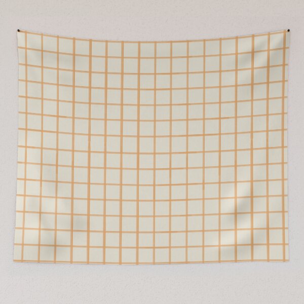Item preview, Minimalist garden matching - Orange tartan designed and sold by TheMirwoForest.
