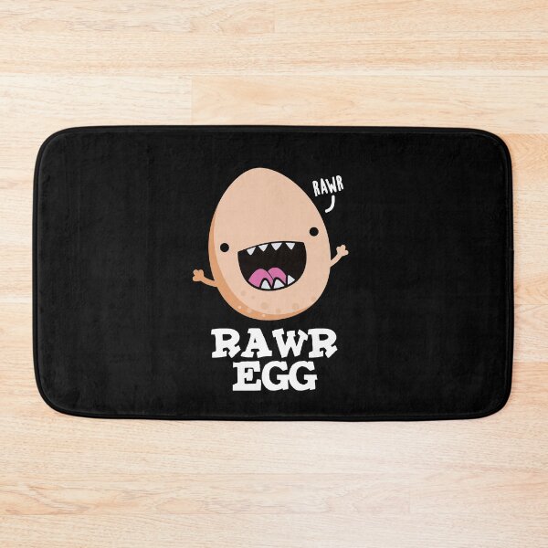 Item preview, Rawr Egg Funny Raw Egg Puns (Dark BG) designed and sold by punnybone.