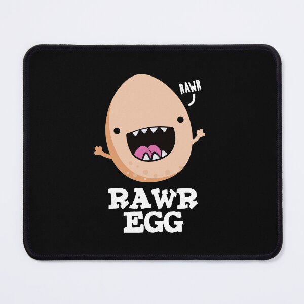 Item preview, Rawr Egg Funny Raw Egg Puns (Dark BG) designed and sold by punnybone.