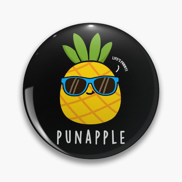 Item preview, Pun-apple Funny Fruit Pineapple Puns (Dark BG) designed and sold by punnybone.