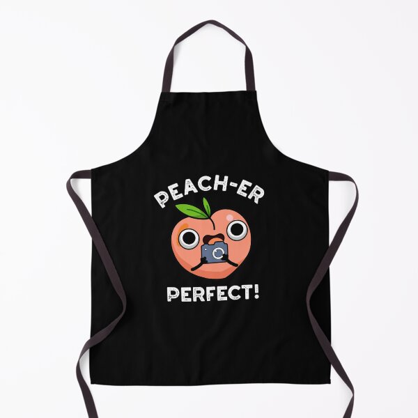 Artikelvorschau, Peach-er Perfect Funny Peach Pun (Dark BG) entworfen und verkauft von punnybone.