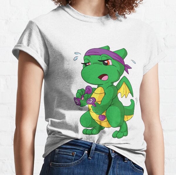 Weight Lifting Dragon Classic T-Shirt