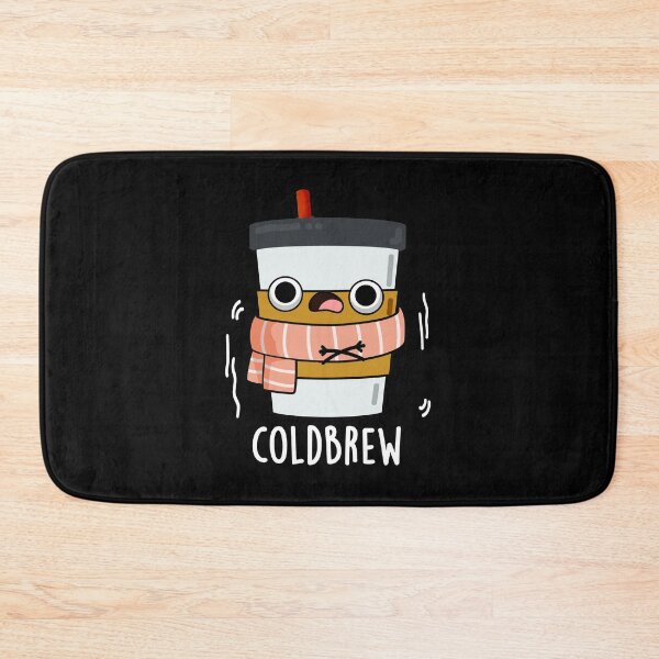 Artikelvorschau, Cold Brew Funny Freezing Coffee Pun (Dark BG) entworfen und verkauft von punnybone.