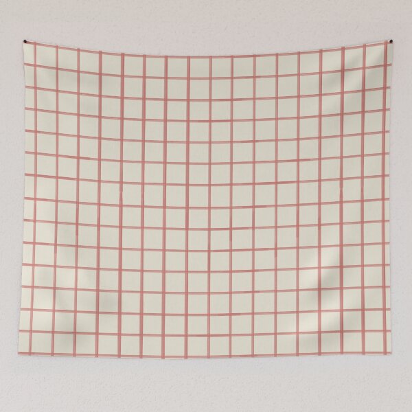 Item preview, Minimalist garden matching - Light red tartan designed and sold by TheMirwoForest.