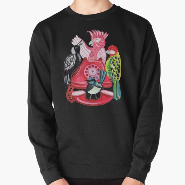 Four Calling Birds (12 Days of Christmas) - Pink Pullover Sweatshirt
