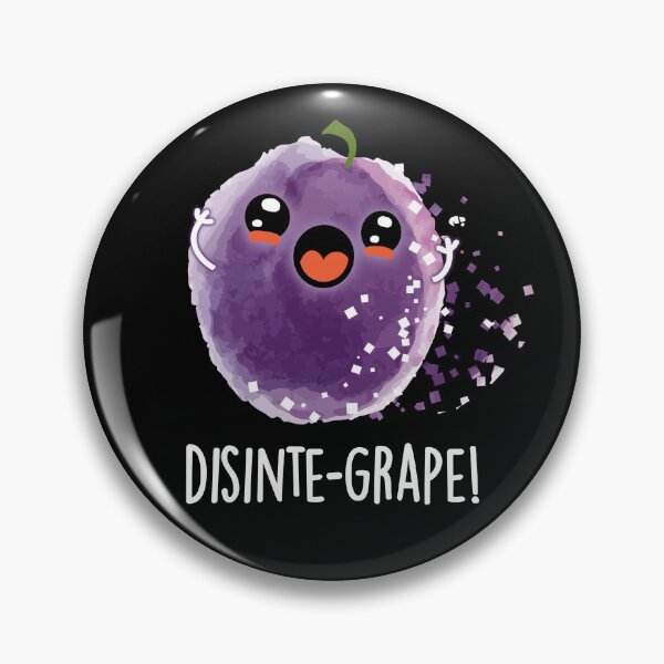 Item preview, Disinte-grape Funny Disintegrating Grape Puns (Dark BG) designed and sold by punnybone.