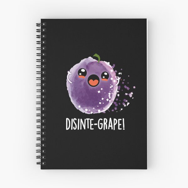 Item preview, Disinte-grape Funny Disintegrating Grape Puns (Dark BG) designed and sold by punnybone.