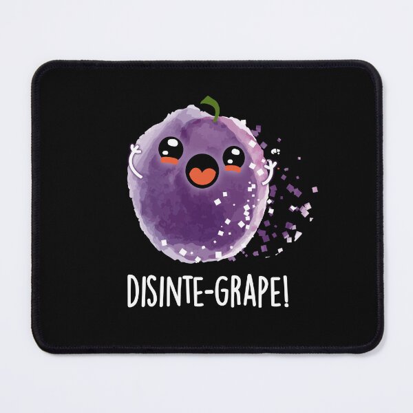 Item preview, Disinte-grape Funny Disintegrating Grape Puns (Dark BG) designed and sold by punnybone.