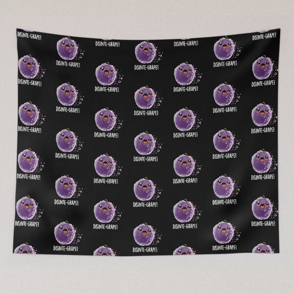 Item preview, Disinte-grape Funny Disintegrating Grape Puns (Dark BG) designed and sold by punnybone.
