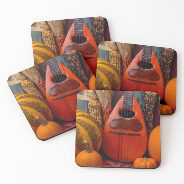 Item preview, Old Mandolin And Autumn Pumpkins designed and sold by Garry Gay.
