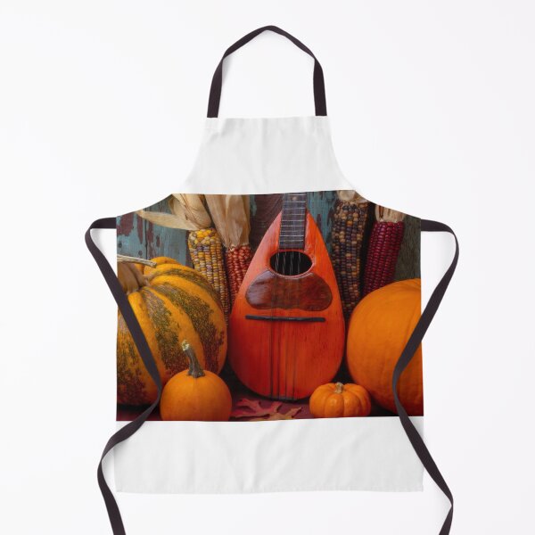 Item preview, Old Mandolin And Autumn Pumpkins designed and sold by Garry Gay.