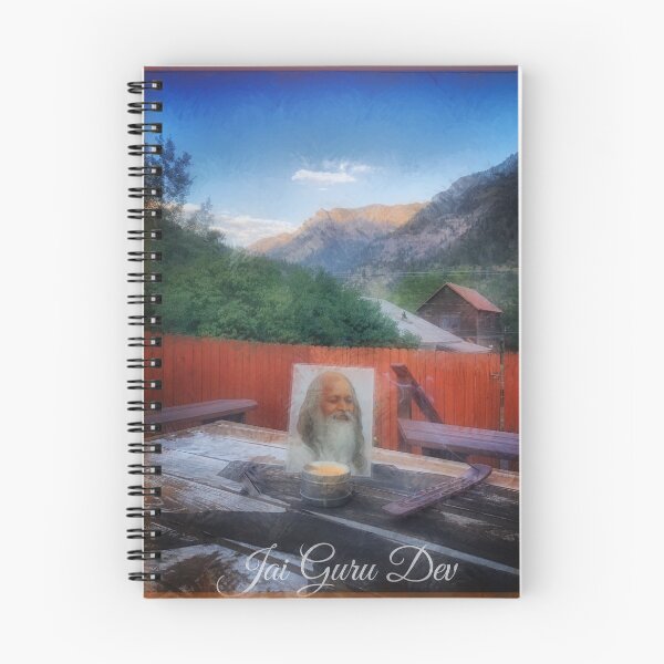 Aperçu de l'œuvre Ouray, Colorado Moment de méditation avec Maharishi créée et vendue par Marielle Valenzuela.