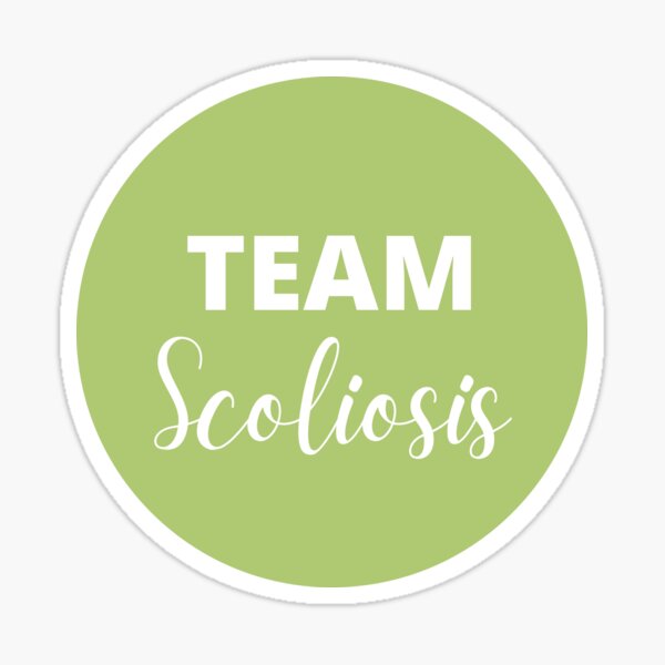 Item preview, Team Scoliosis Sticker designed and sold by hopescoliosis.