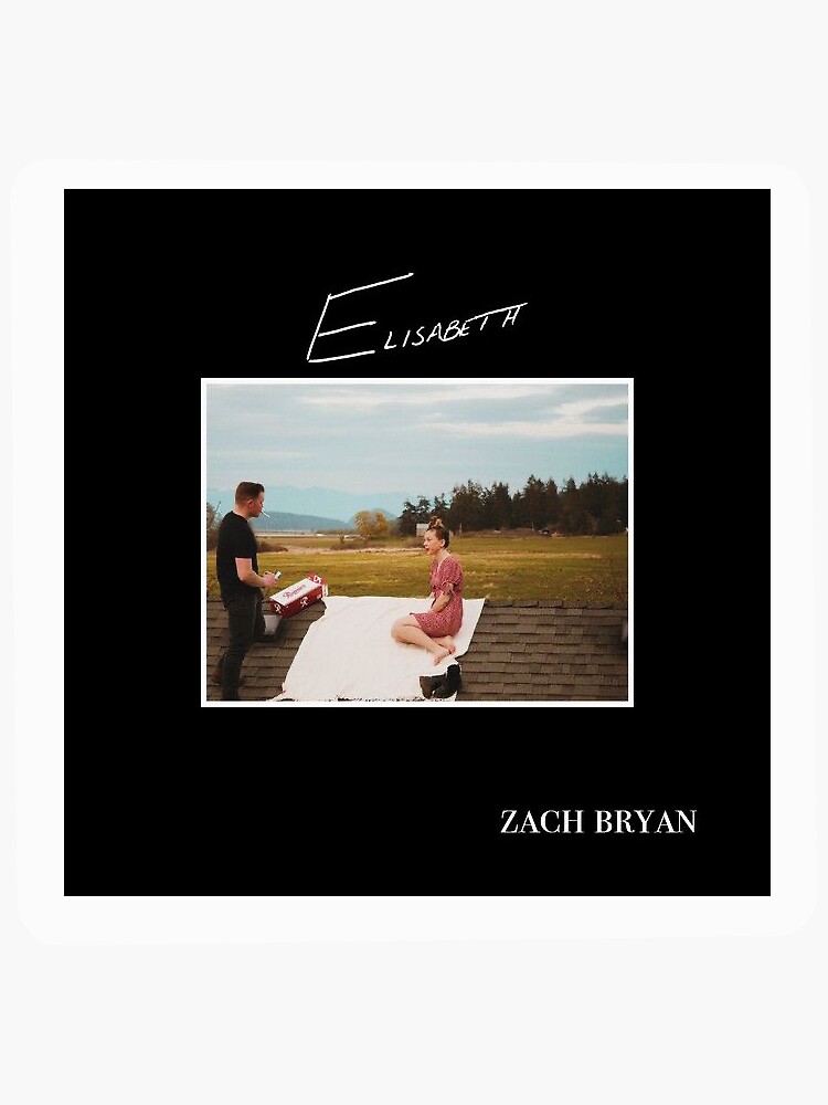 "Zach Bryan Elisabeth Album Cover " Sticker For Sale By Itsmaddie02 ...