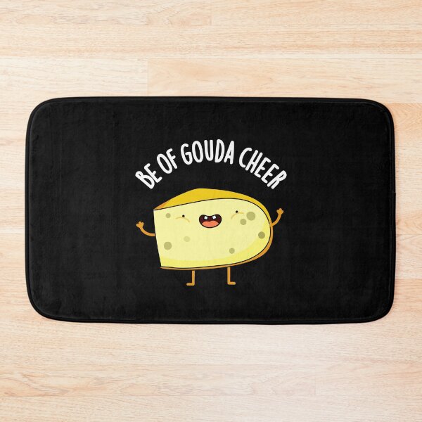 Item preview, Be Of Gouda Cheer Funny Cheese Puns  (Dark BG) designed and sold by punnybone.