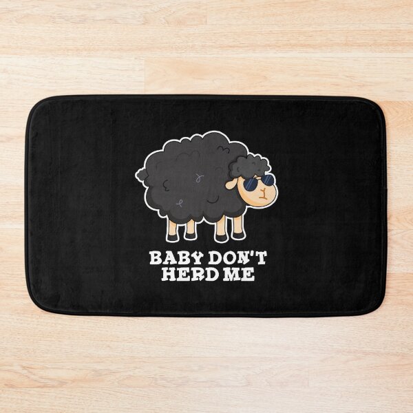 Item preview, Baby Don't Herd Me Funny Black Sheep Puns (Dark BG) designed and sold by punnybone.