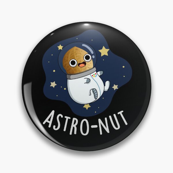 Item preview, Astro-nut Funny Nut Astronaut Puns (Dark BG) designed and sold by punnybone.