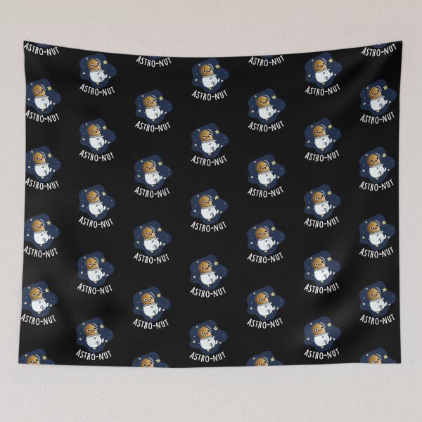 Item preview, Astro-nut Funny Nut Astronaut Puns (Dark BG) designed and sold by punnybone.
