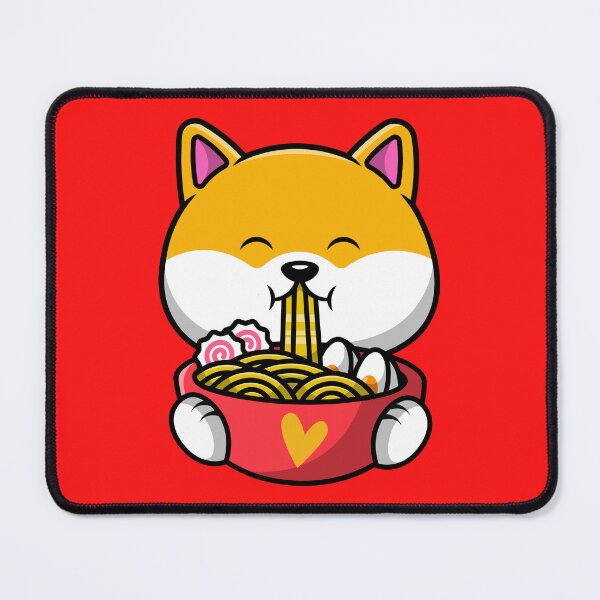 Item preview, Corgi eating ramen kawaii noodle designed and sold by RIXXI HEY CO..