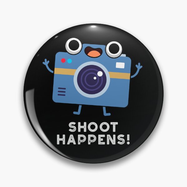 Item preview, Shoot Happens Funny Camera Puns (Dark BG) designed and sold by punnybone.