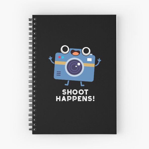 Item preview, Shoot Happens Funny Camera Puns (Dark BG) designed and sold by punnybone.