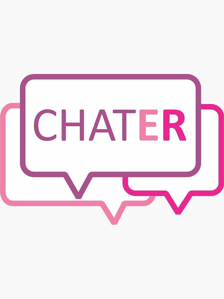"CHAT Logo" Sticker for Sale by CHATHER | Redbubble