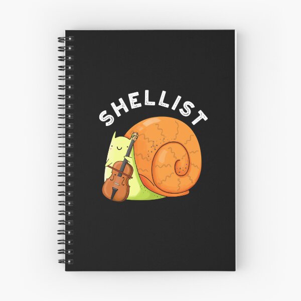 Item preview, Shellist Funny Snail Cello Puns (Dark BG) designed and sold by punnybone.