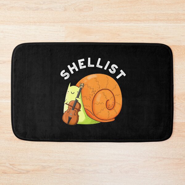 Item preview, Shellist Funny Snail Cello Puns (Dark BG) designed and sold by punnybone.