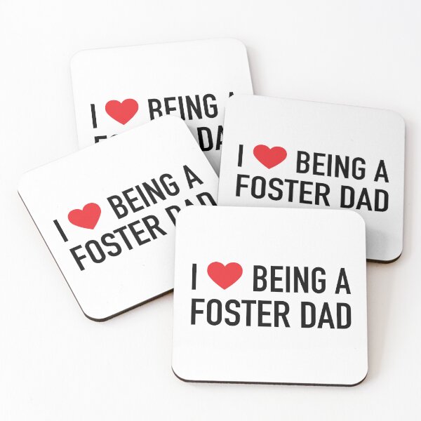 Item preview, I Love Being a Foster Dad - Red Heart designed and sold by Darling DeDe.