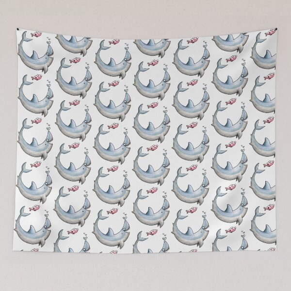 Item preview, Hai - Shark - Ungewöhnliche Liebe - Unusual Love Affair- designed and sold by JunieMond.