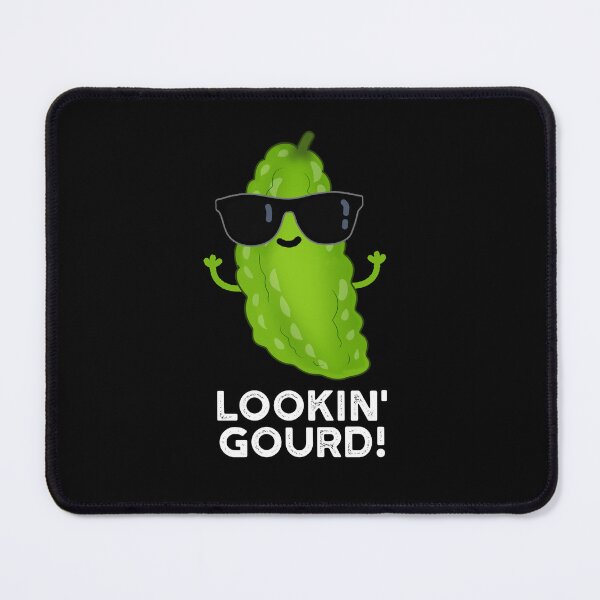 Item preview, Looking Gourd Funny Cool Veggie Pun (Dark BG) designed and sold by punnybone.