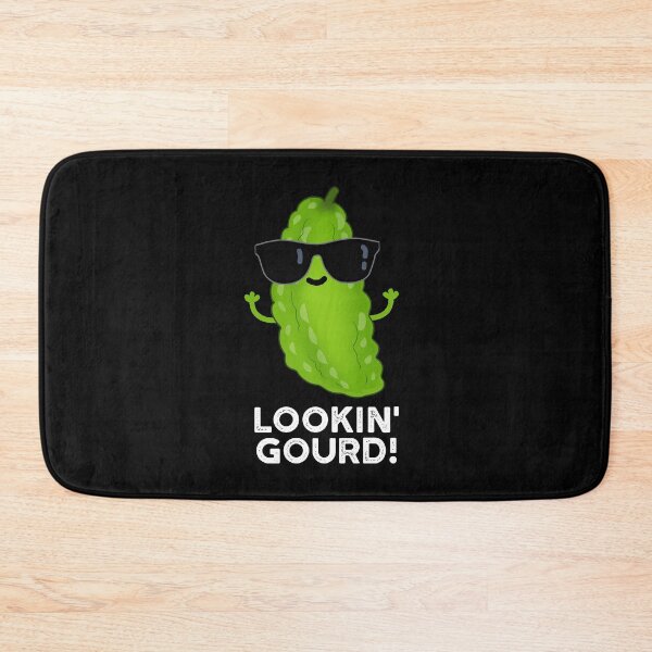 Item preview, Looking Gourd Funny Cool Veggie Pun (Dark BG) designed and sold by punnybone.