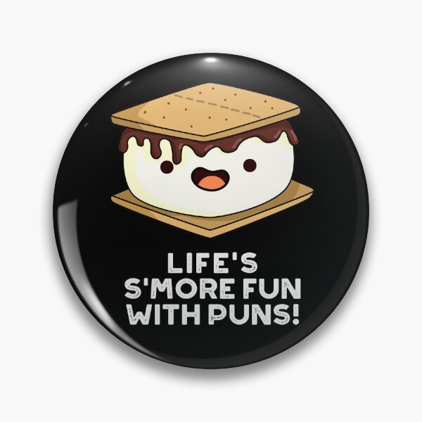 Item preview, Life Smore Fun With Puns Funny Food Puns (Dark BG) designed and sold by punnybone.