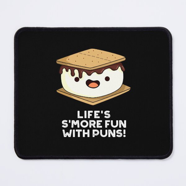 Item preview, Life Smore Fun With Puns Funny Food Puns (Dark BG) designed and sold by punnybone.