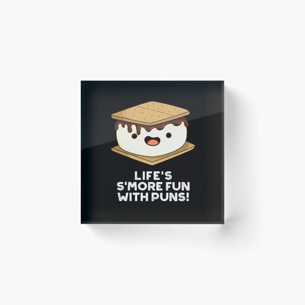Item preview, Life Smore Fun With Puns Funny Food Puns (Dark BG) designed and sold by punnybone.