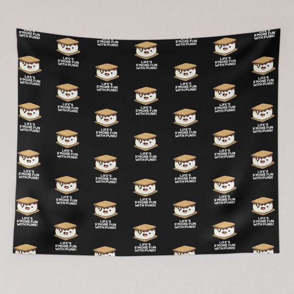 Item preview, Life Smore Fun With Puns Funny Food Puns (Dark BG) designed and sold by punnybone.