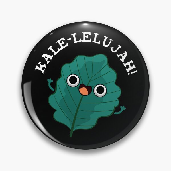 Item preview, Kale-lelujah Funny Veggie Puns (Dark BG) designed and sold by punnybone.