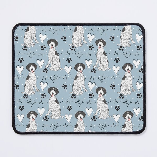 Item preview, LOVE German Wirehaired Pointer - Black and White 1 designed and sold by Lulupainting.