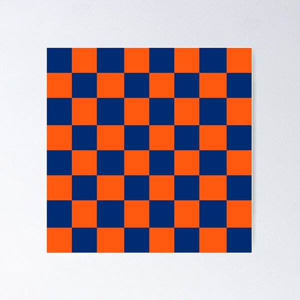 Item preview, NYM Orange and Blue Checkerboard  designed and sold by Sleepygirl2010.